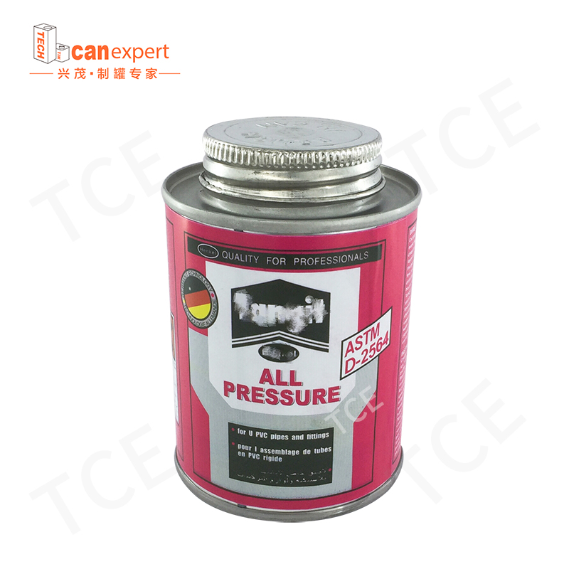 TCE- 핫 판매 라운드 화학적 접착제 주석 캔 0.25 mm 금속 페인트 버킷